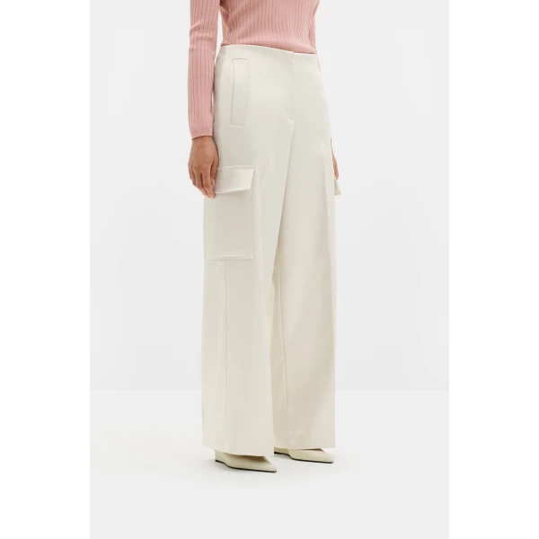 By Malina Madilyn Trousers in Pearl, view 3