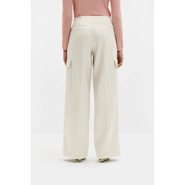By Malina Madilyn Trousers in Pearl, view 4