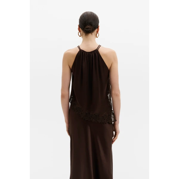 By Malina Madina Top in Dark Brown, view 4