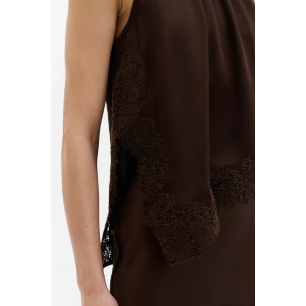 By Malina Madina Top in Dark Brown, view 5