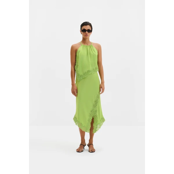 By Malina Madina Top in Lime, view 3