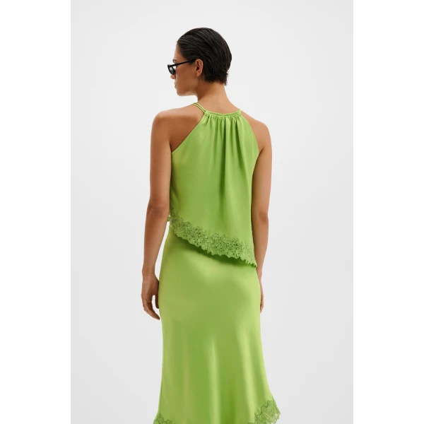 By Malina Madina Top in Lime, view 4
