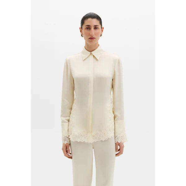 By Malina Malou Shirt in Pearl, view 2