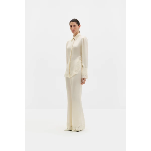 By Malina Malou Shirt in Pearl, view 3