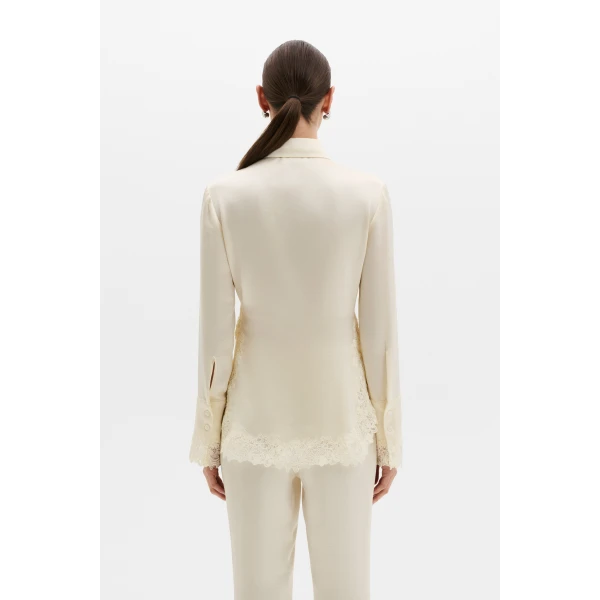 By Malina Malou Shirt in Pearl, view 4
