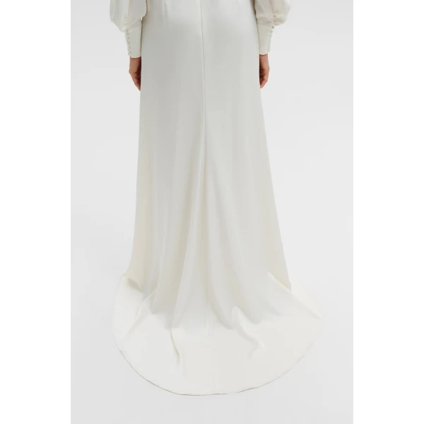 By Malina Mathilde Gown in Cream, view 6