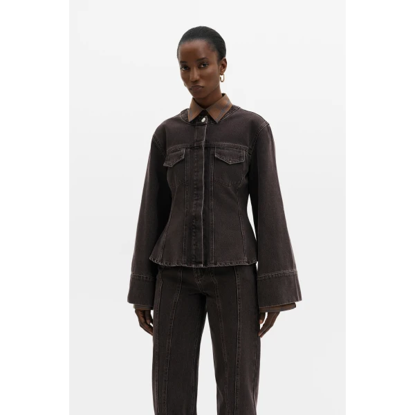 By Malina Meja Shirt in Brown Wash, view 3