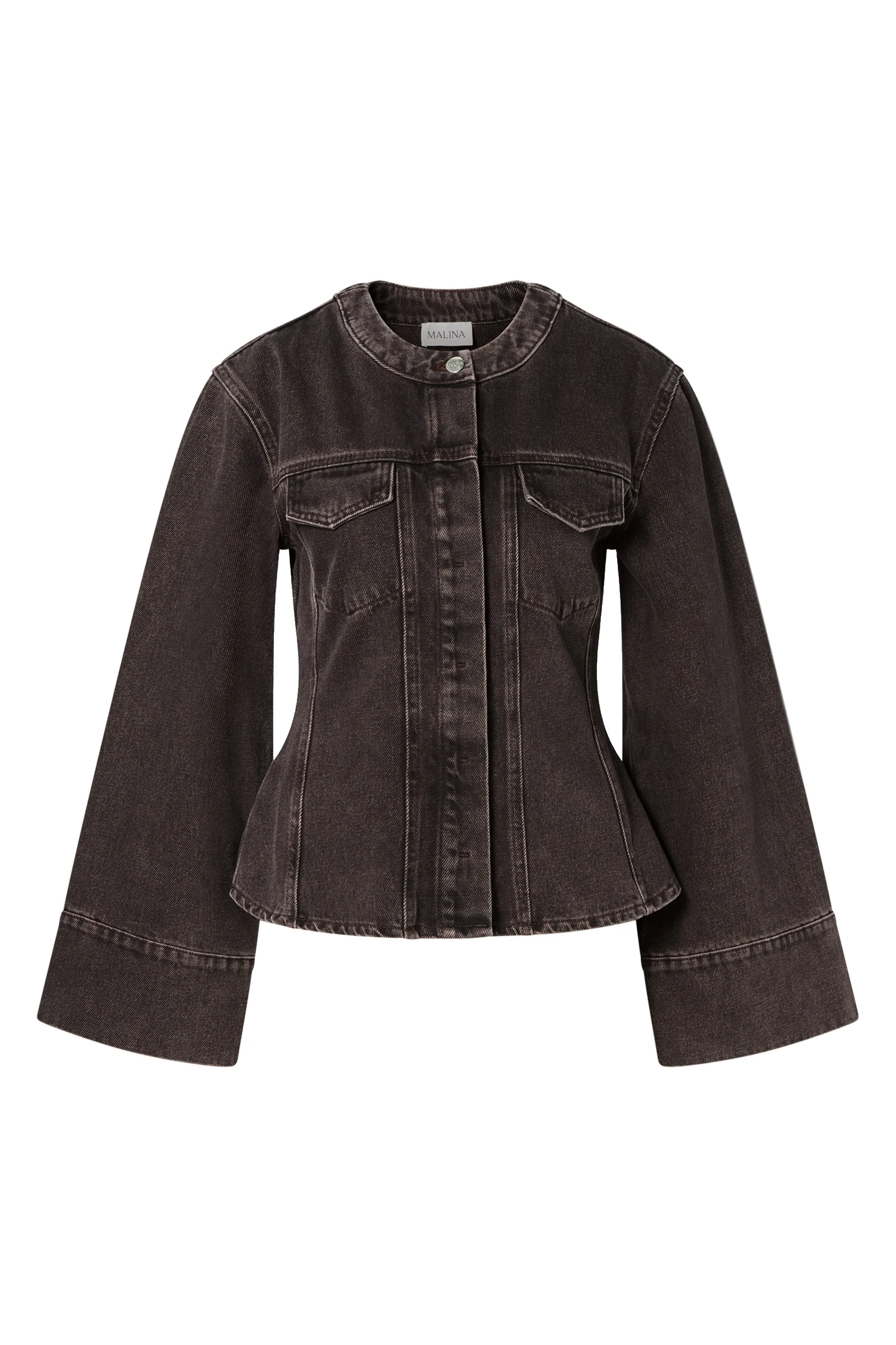 By Malina Meja Shirt in Brown Wash By Malina Meja Shirt in Brown Wash