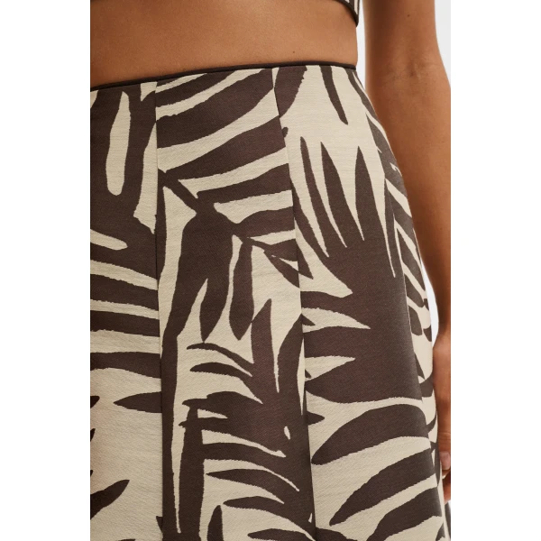 By Malina Meline Midi Skirt in Burnt Leaf, view 5