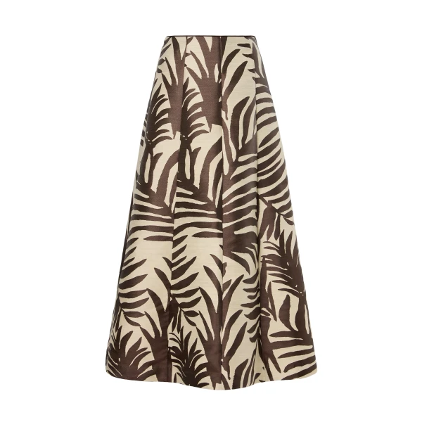 Meline Midi Skirt in Burnt Leaf