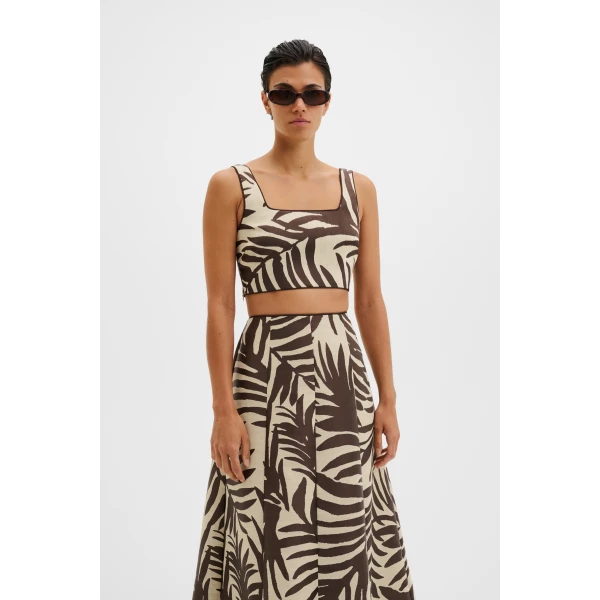 By Malina Mereya Top in Burnt Leaf, view 2