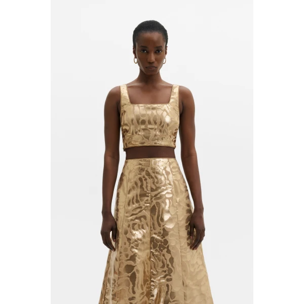 By Malina Mereya Top in Savannah Metallic, view 2