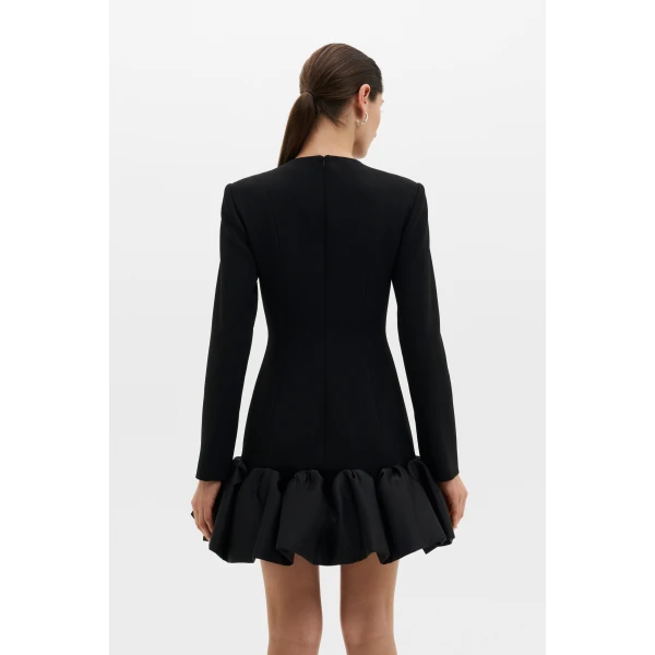 By Malina Miki Mini Dress in Black, view 5