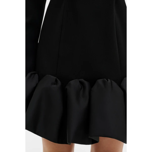 By Malina Miki Mini Dress in Black, view 6