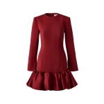 By Malina Miki Mini Dress in Ruby By Malina Miki Mini Dress in Ruby