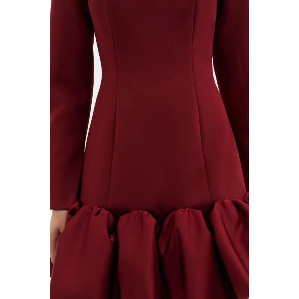 By Malina Miki Mini Dress in Ruby, view 5