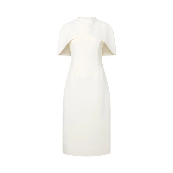 By Malina Milena Midi Dress in Cream