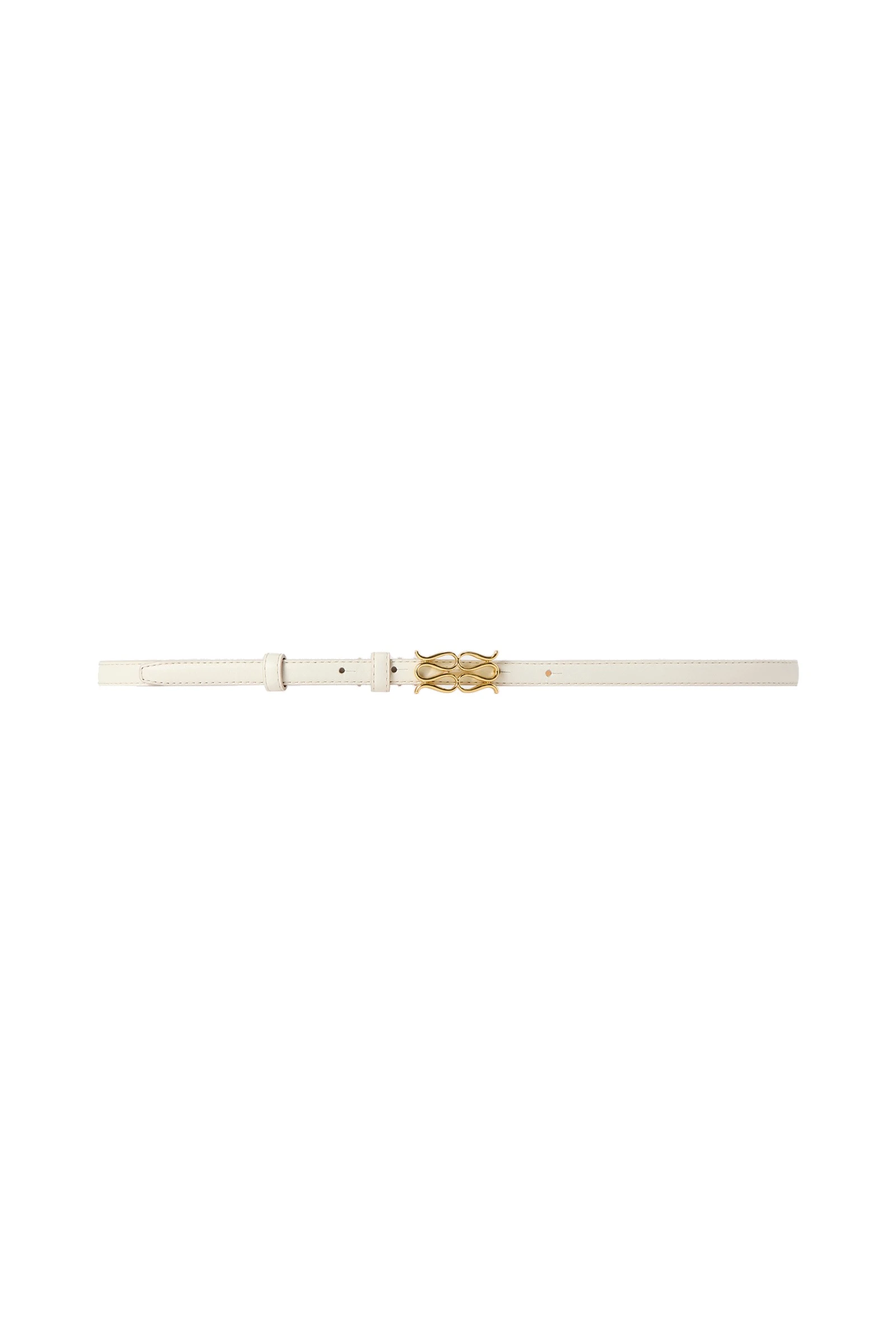By Malina Mini Monogram Belt in Vanilla By Malina Mini Monogram Belt in Vanilla