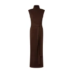 By Malina Minna Maxi Dress in Dark Brown