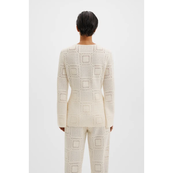 By Malina Mirella Cardigan in Vanilla, view 4