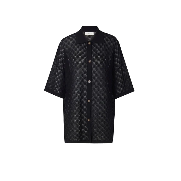 Moa Oversized Shirt in Black
