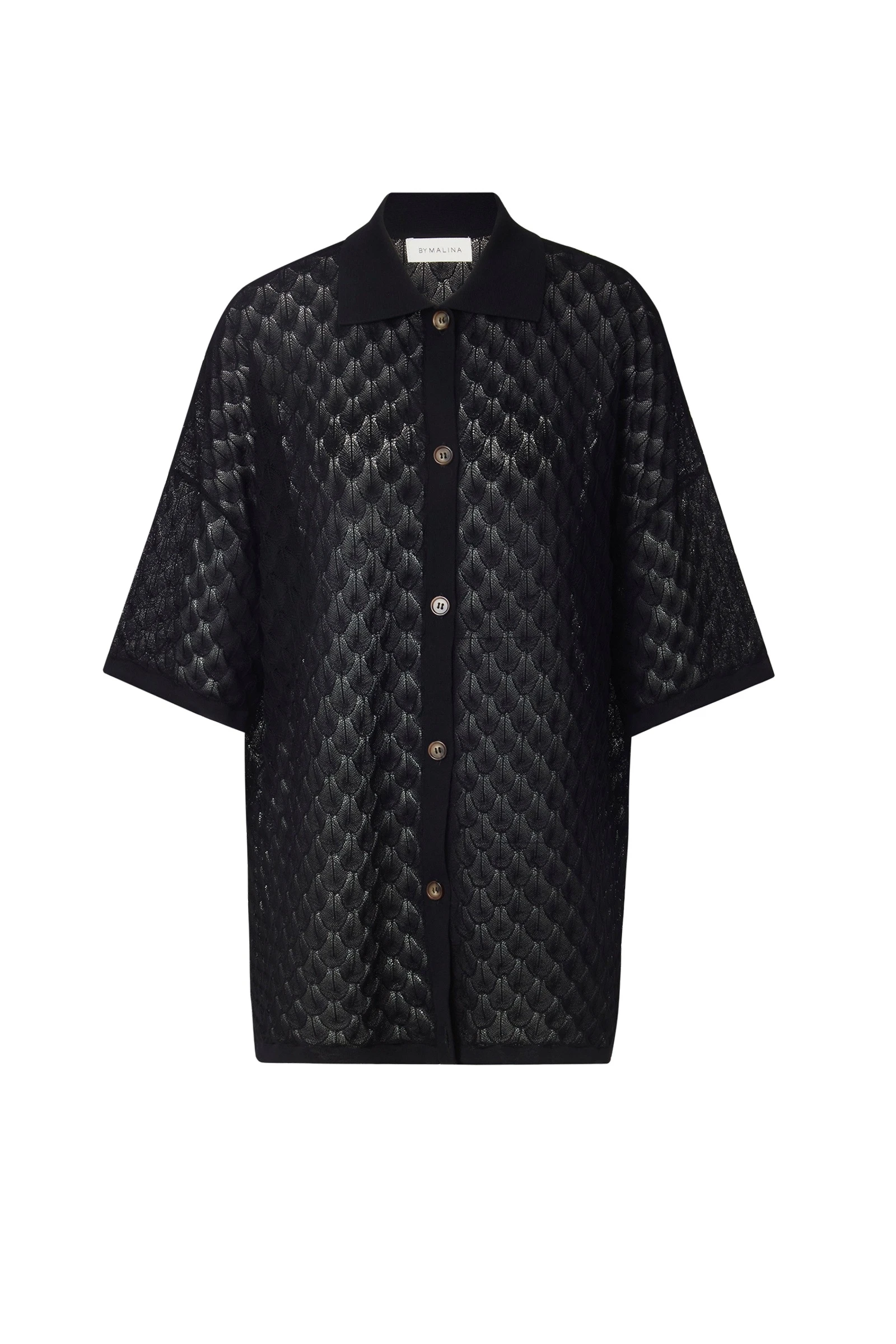 By Malina Moa Oversized Shirt in Black By Malina Moa Oversized Shirt in Black
