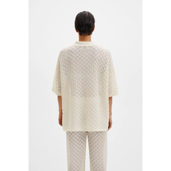 By Malina Moa Oversized Shirt in Cream, view 4