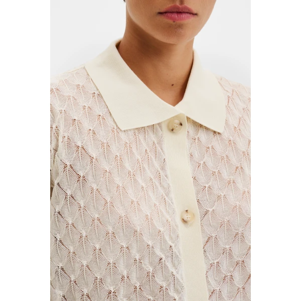 By Malina Moa Oversized Shirt in Cream, view 5