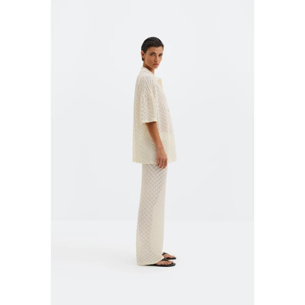 By Malina Moa Oversized Shirt in Cream, view 6