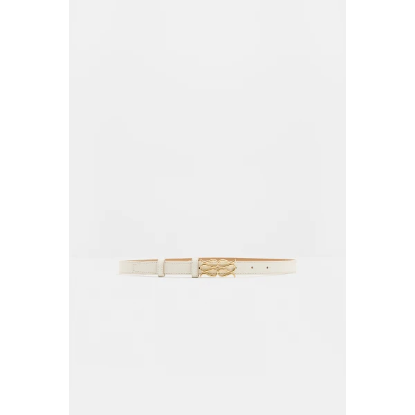 By Malina Monogram Belt in Vanilla, view 2