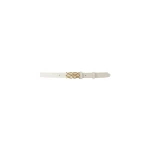 By Malina Monogram Belt in Vanilla