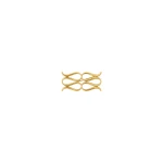 By Malina Monogram Brooch in Gold Metallic
