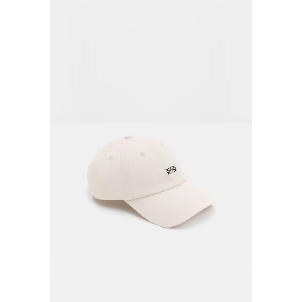 By Malina Monogram Cap in Vanilla, view 2
