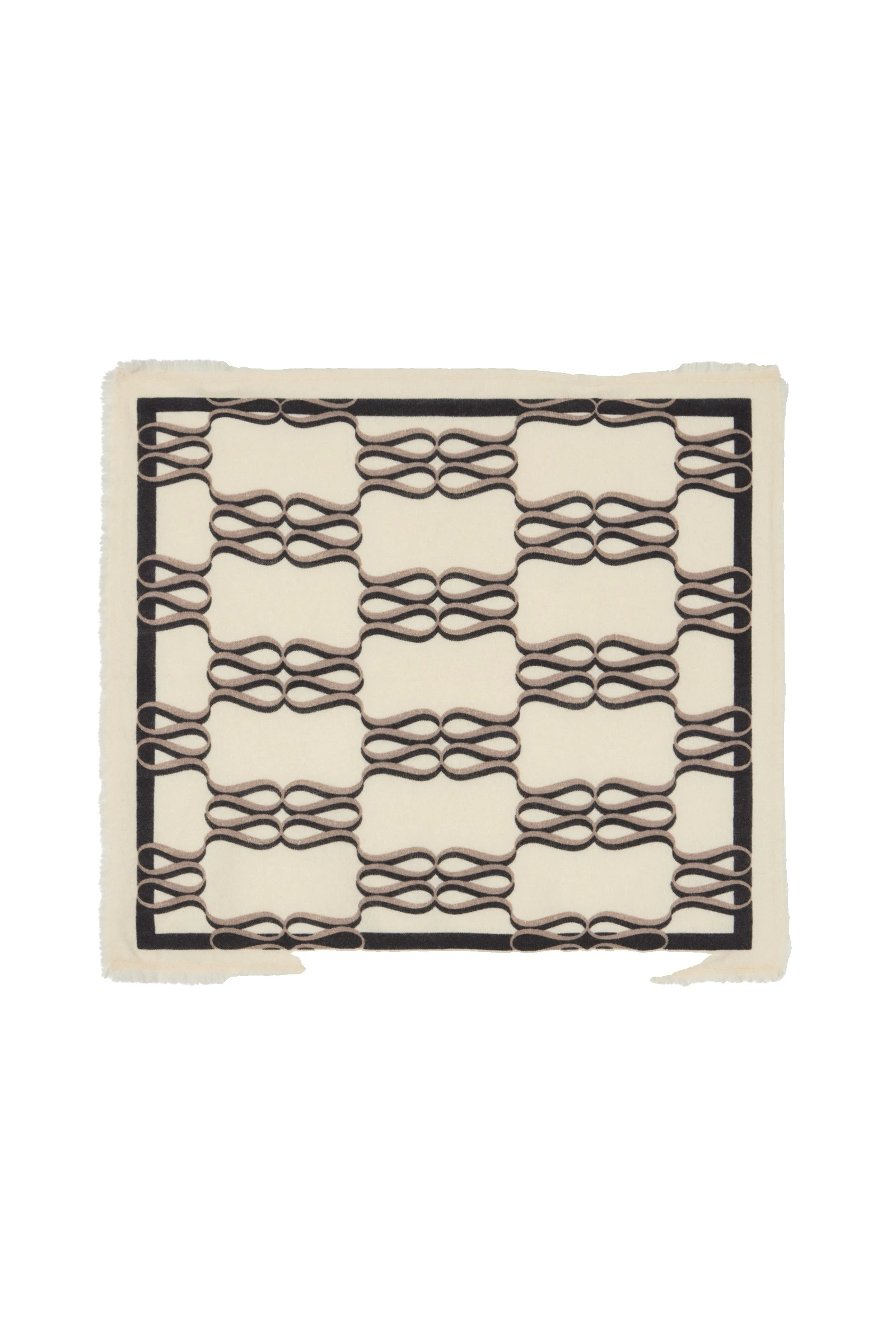 By Malina Monogram Scarf in Monogram Cream By Malina Monogram Scarf in Monogram Cream
