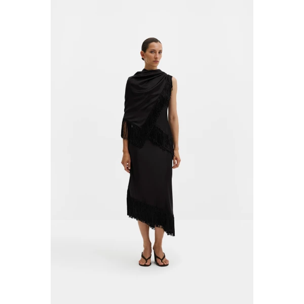 By Malina Nalia Scarf in Black, view 3