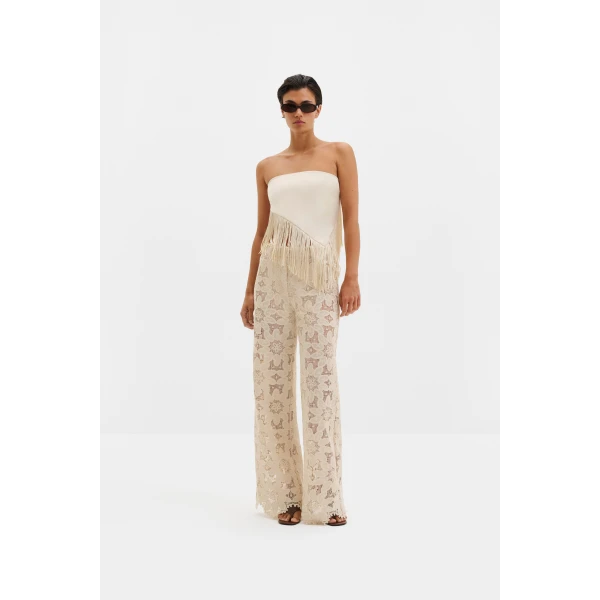 By Malina Nalia Scarf in Pearl, view 4