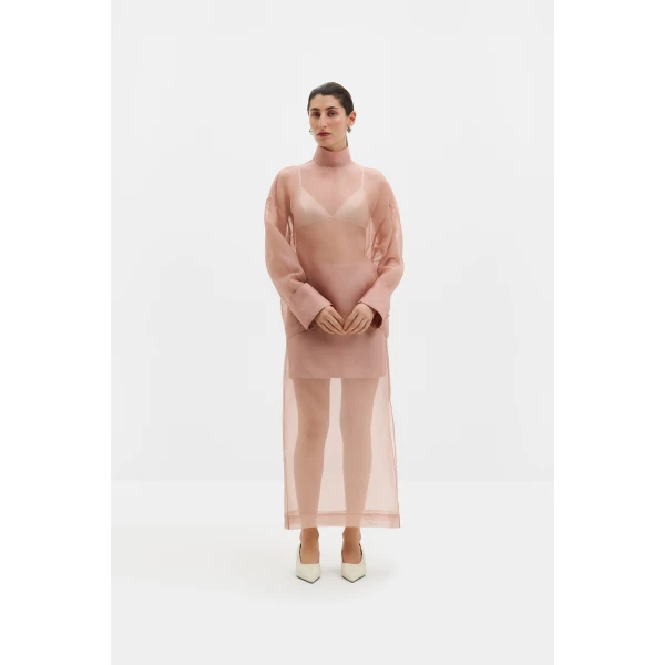 By Malina Nicole Blouse in Soft Pink, view 3
