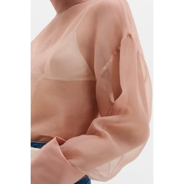 By Malina Nicole Blouse in Soft Pink, view 5