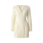 By Malina Ninni Mini Dress in Pearl