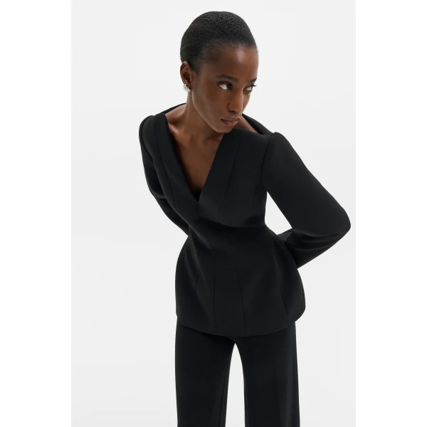 By Malina Ninni Top in Black, view 2