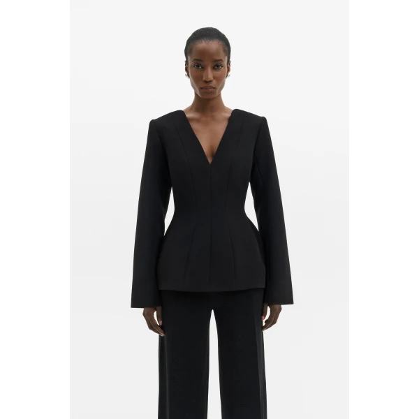 By Malina Ninni Top in Black, view 3