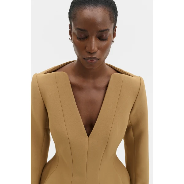 By Malina Ninni Top in Camel, view 5