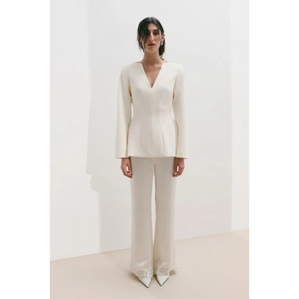 By Malina Ninni Top in Pearl, view 2