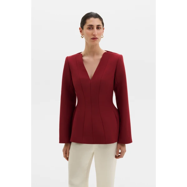 By Malina Ninni Top in Ruby, view 4