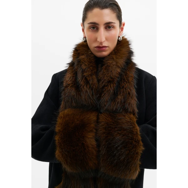 By Malina Nor Coat in Black, view 6