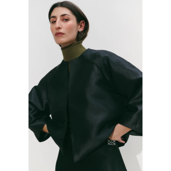 By Malina Novalie Blouse in Black, view 2