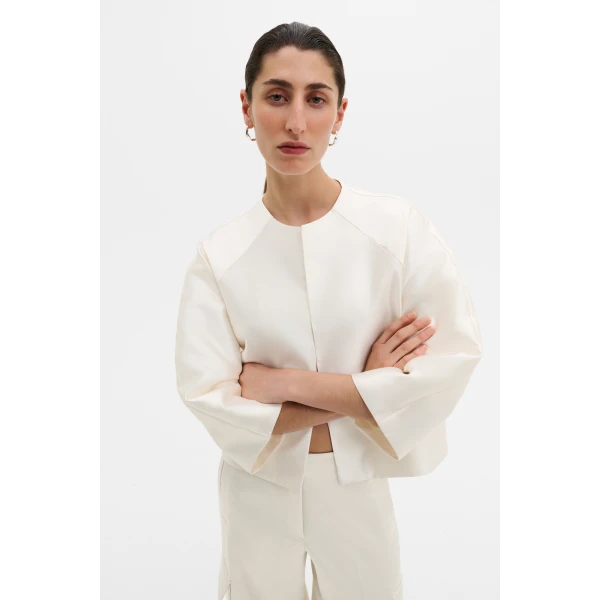 By Malina Novalie Blouse in Ivory, view 5