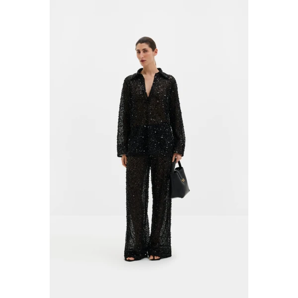 By Malina Pamela Trousers in Black, view 2