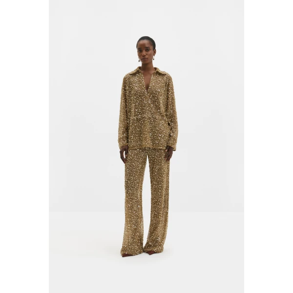 By Malina Pamela Trousers in Camel, view 2