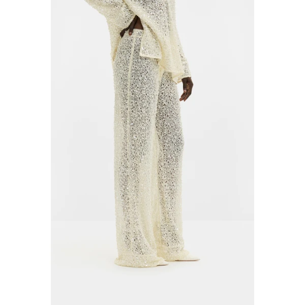 By Malina Pamela Trousers in Pearl, view 3